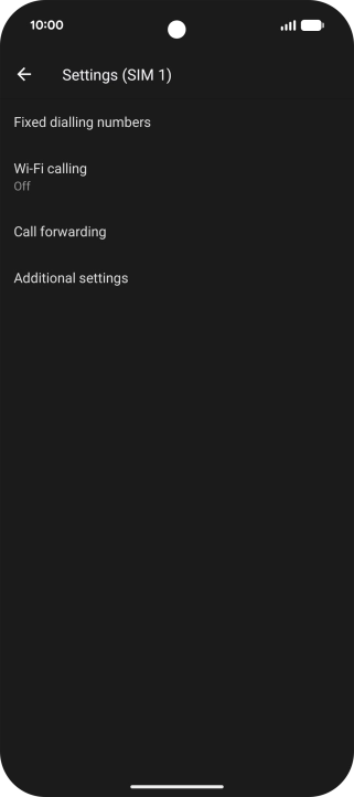 Press Additional settings. Press Additional settings.