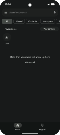 Press the menu icon. Press the menu icon.
