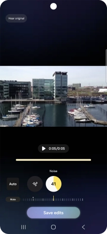 Press Mute to completely remove the selected audio type from the video. Press Mute to completely remove the selected audio type from the video.