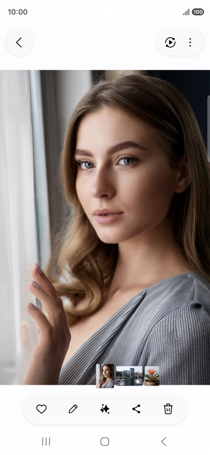 Press the AI icon. Press the AI icon.