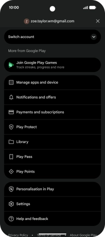 Press Settings. Press Settings.
