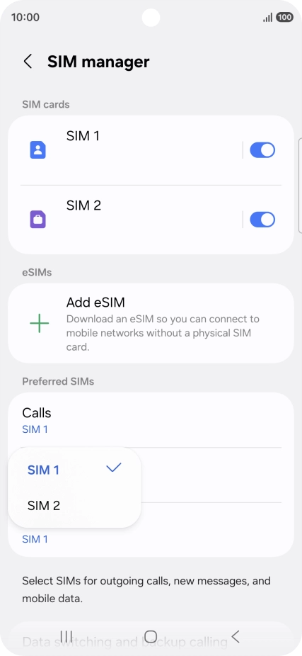 Press the required price plan. Press the required price plan.