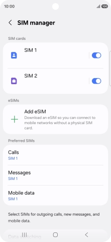 Press the required price plan. Press the required price plan.
