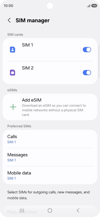 Press the required price plan. Press the required price plan.