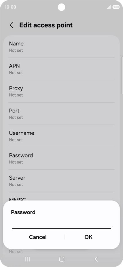 Key in wap and press OK. Key in wap and press OK.