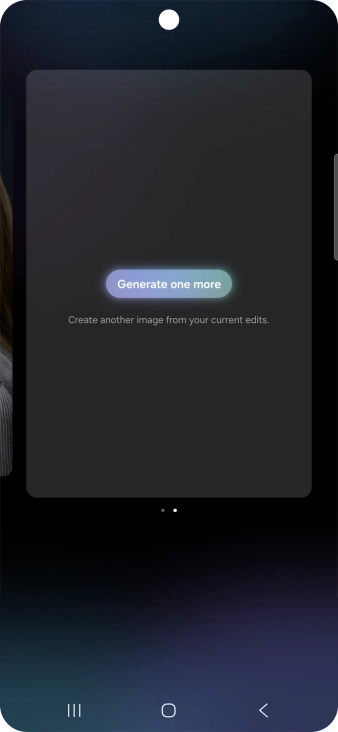 Press Generate one more to generate a new photo suggestion. Press Generate one more to generate a new photo suggestion.