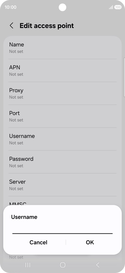 Key in wap and press OK. Key in wap and press OK.