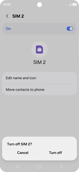 If you turn off use of the price plan, press Turn off. If you turn off use of the price plan, press Turn off.