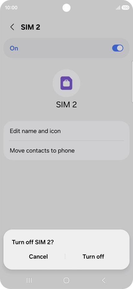 If you turn off use of the price plan, press Turn off. If you turn off use of the price plan, press Turn off.