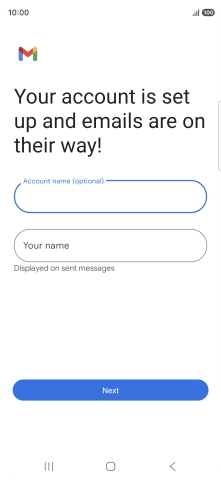 Press Your name and key in the required sender name. Press Your name and key in the required sender name.