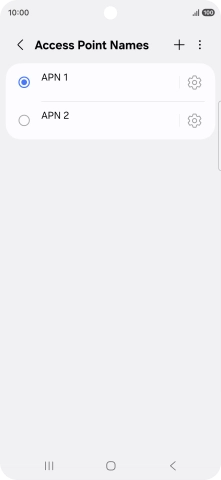 Press the field next to the data connection to activate it. Press the field next to the data connection to activate it.
