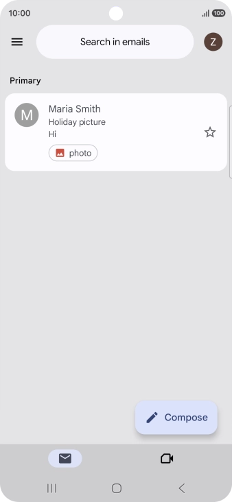 Press the menu icon. Press the menu icon.