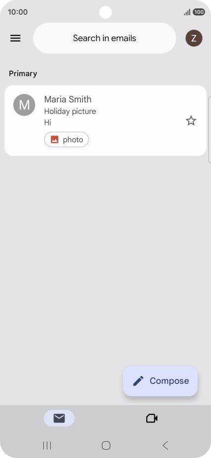 Press the menu icon. Press the menu icon.