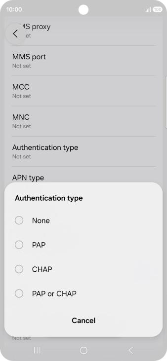 Press None. Press None.