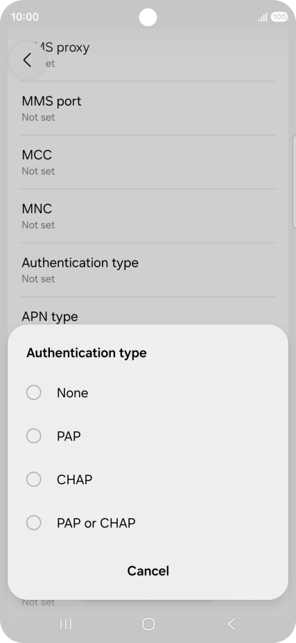 Press None. Press None.