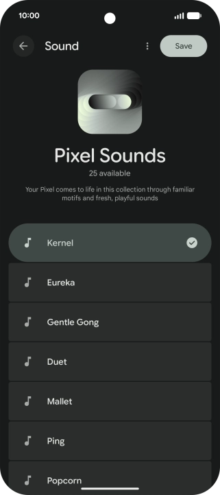 Press the required message tones to hear them. Press the required message tones to hear them.