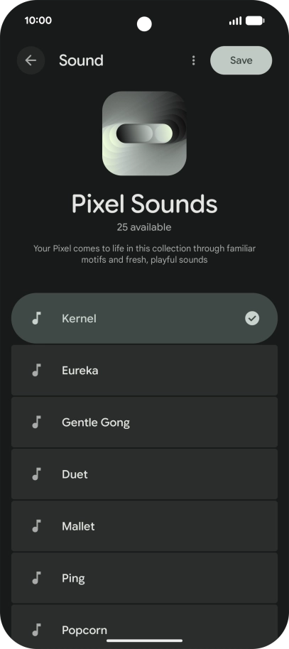 Press the required message tones to hear them. Press the required message tones to hear them.