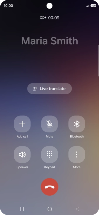 Press Live translate. Press Live translate.