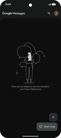 Press the profile icon. Press the profile icon.