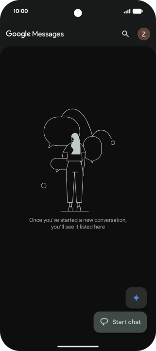 Press the profile icon. Press the profile icon.