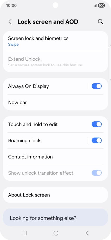 Press Screen lock and biometrics. Press Screen lock and biometrics.