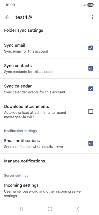 Press the field next to  Press the field next to