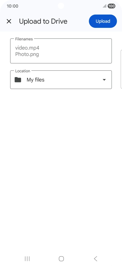 Press Upload. Press Upload.