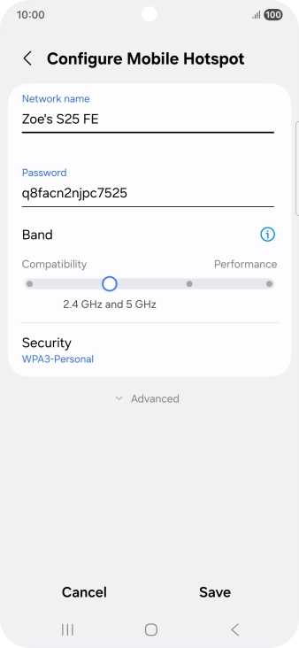 Press the field below  Press the field below