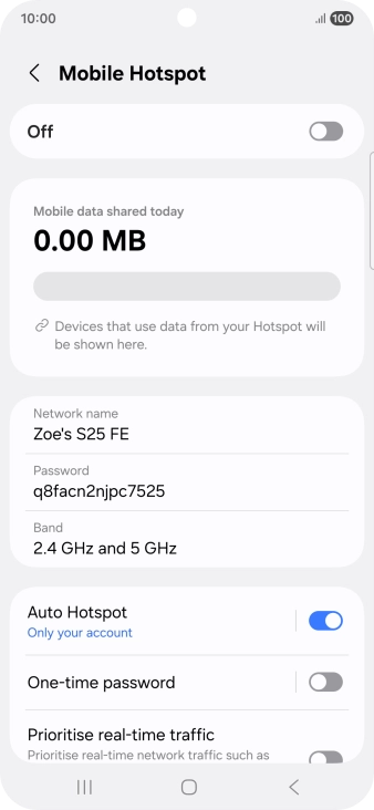 Press Network name. Press Network name.