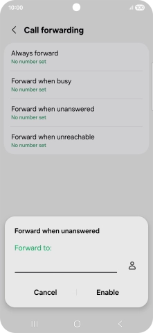 Key in +447836121121 and press Enable. Key in +447836121121 and press Enable.