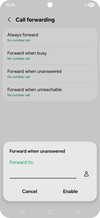 Key in +447836121121 and press Enable. Key in +447836121121 and press Enable.