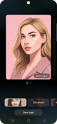 Press Save copy to save the generated photo suggestion. Press Save copy to save the generated photo suggestion.