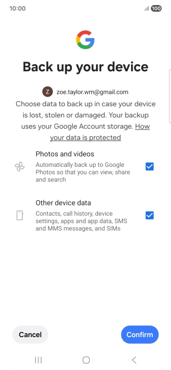 Press Confirm. Press Confirm.