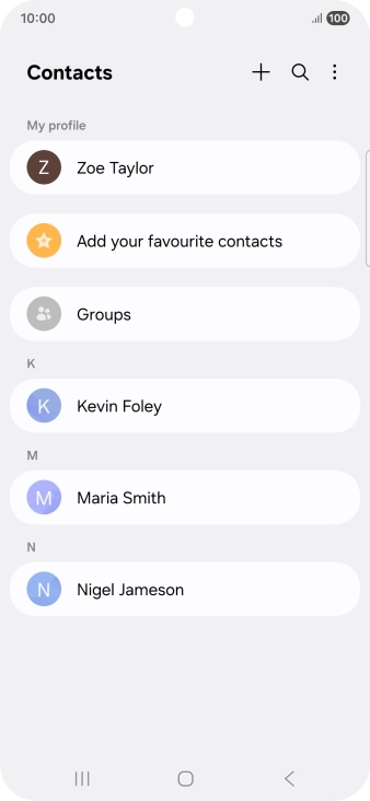 Press the menu icon. Press the menu icon.
