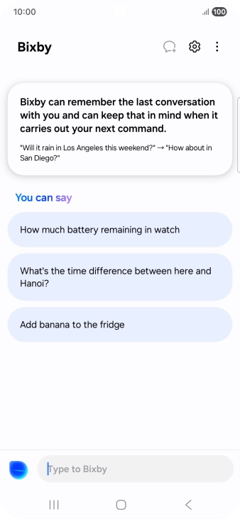 Press the Bixby icon. Press the Bixby icon.