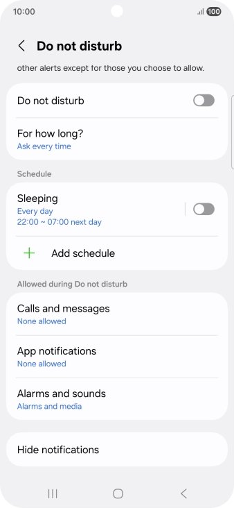 Press the indicator next to  Press the indicator next to