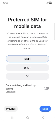 Press the required settings. Press the required settings.