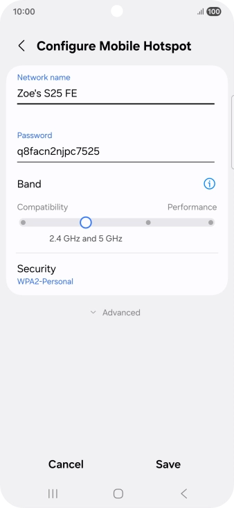 Press the field below  Press the field below