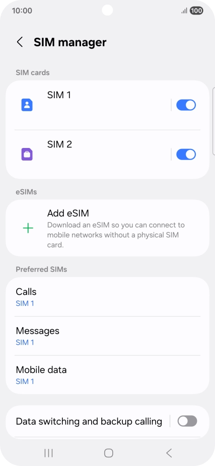 Press the required price plan. Press the required price plan.