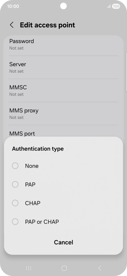 Press None. Press None.