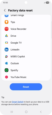 Press Reset. Press Reset.