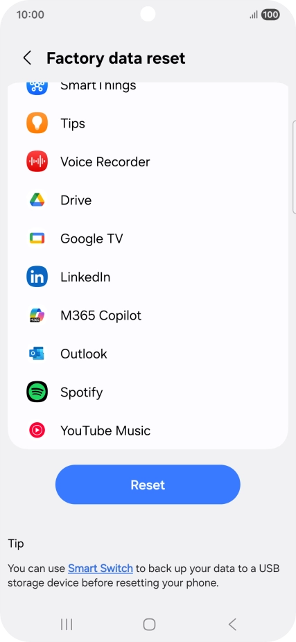 Press Reset. Press Reset.
