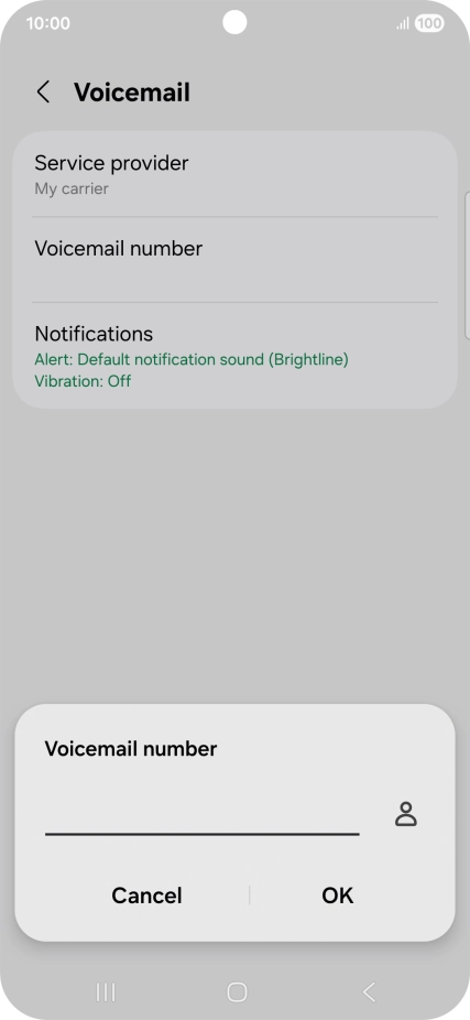 Key in +447836121121 and press OK. Key in +447836121121 and press OK.