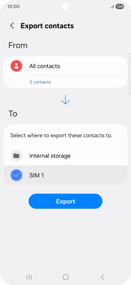 Press Export. Press Export.