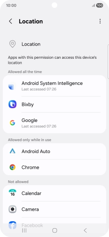 Press the required app. Press the required app.