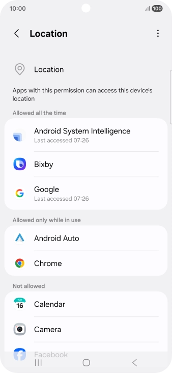 Press the required app. Press the required app.