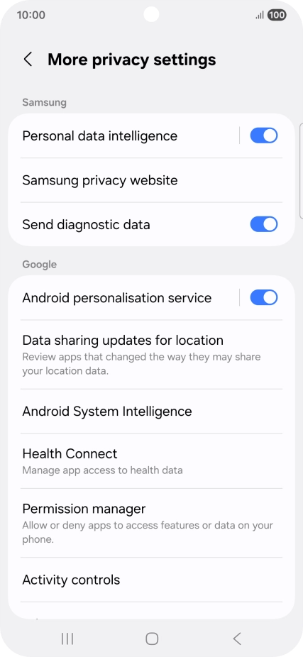 Press Permission manager. Press Permission manager.