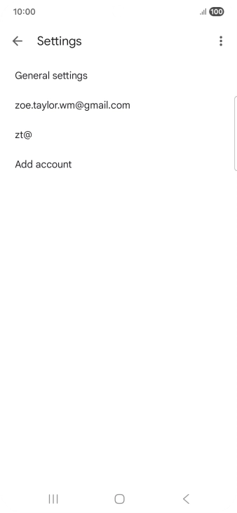 Press Add account. Press Add account.