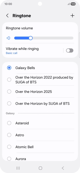 Press the required ring tones to hear them. Press the required ring tones to hear them.