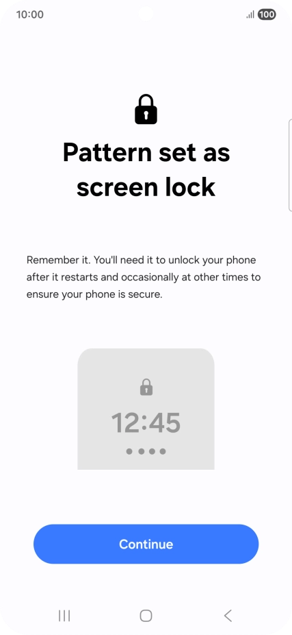 Press Continue. Press Continue.